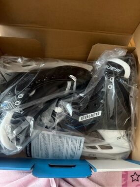 Bauer Black and White Ice Hockey Skates